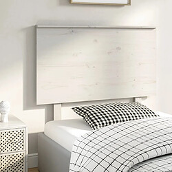 Avis vidaXL Tête de lit Blanc 104x6x82,5 cm Bois massif de pin