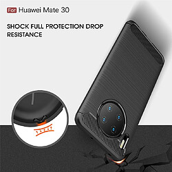 Avis Wewoo Coque Souple TPU en fibre de carbone pour Huawei Mate 30 Noir