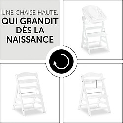 Hauck Chaise haute Alpha+B Blanc