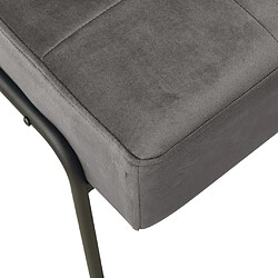 Acheter vidaXL Chaise de relaxation 65x79x87 cm Gris foncé Velours