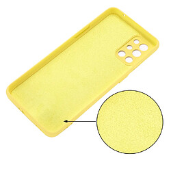 Coque en silicone, antichoc avec sangle jaune pour votre OnePlus 9R