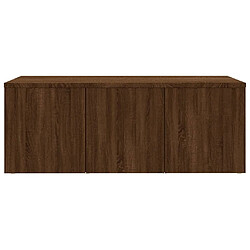 Maison Chic Meuble TV scandinave - Banc TV pour salon Chêne marron 80x34x30 cm Bois d'ingénierie -MN52348 pas cher