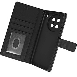 Avizar Housse pour Vivo X90 Pro support vidéo portefeuille simili cuir Noir