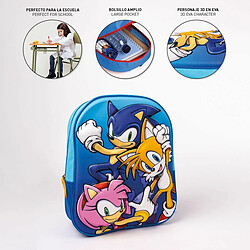 Avis Cartable 3D Sonic 25 x 31 x 9 cm Bleu