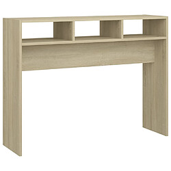 vidaXL Table console chêne sonoma 105x30x80 cm bois d'ingénierie