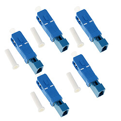 5pcs Optical Equipment LC To SC Adapter Connector for Digital Communication pas cher