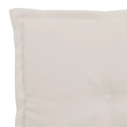 Decoshop26 Coussin de banc de jardin Crème 200 x 50 x 3 cm DEC021737 pas cher