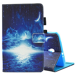 Wewoo Housse Étui pour Samsung Galaxy Tab A 8.0 / T380 & T385 en cuir à rabat horizontal cartes le modèle Night Sky avec porte-cartes et fentes