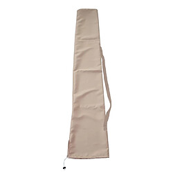 Mendler Housse de protection pour parasol jusqu'à 2,70m, housse Cover avec cordon de serrage, crème