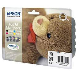 Avis Epson Teddybear Multipack 'Ourson' (T0615) - Encres DURABrite Ultra N, C, M, J