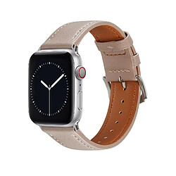 Riff Bracelet en cuir pour Apple iWatch série 42 /44 /45 /49 mm beige