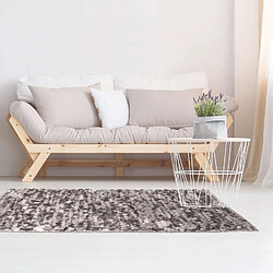 The Home Deco Factory Tapis design scandinave effet boules Cocooning - L. 140 x l. 200 cm - Gris