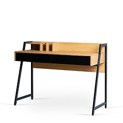 Vivaldi Bureau Cass 120 cm Chene/Noir