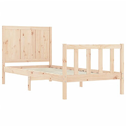 Acheter vidaXL Cadre de lit sans matelas bois de pin massif