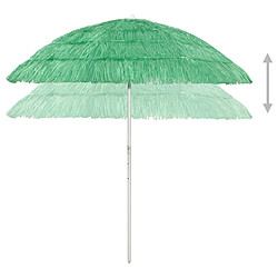 Avis Helloshop26 Parasol de plage hawaii 240 cm vert 02_0008392