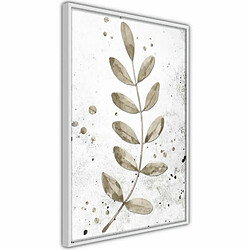 Paris Prix Affiche Murale Encadrée Dried Twig 40 x 60 cm Blanc