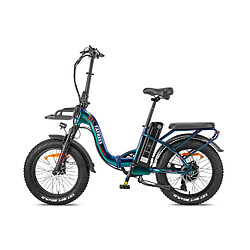 FAFREES F20 Max Vélo Électrique - Moteur 500W Batterie 48V 22.5AH Autonomie 110KM Freins à Disque - Vert Violet