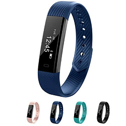 NC ELENXS® ID115 Bracelet Bluetooth Montre Connectée 0.86 pouces d'écran OLED Smartwatch Pour iPhone Android Bleu