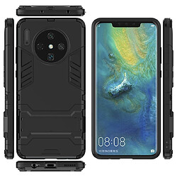 Wewoo Coque Renforcée Pour Huawei Mate 30 PC + TPU Housse de protection antichoc avec support Noir pas cher