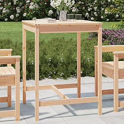 vidaXL Table de jardin 82,5x82,5x110 cm bois massif de pin