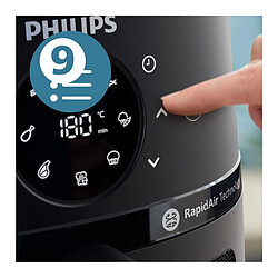 Friteuse 4.2l 1500w noir - NA220/00 - PHILIPS pas cher