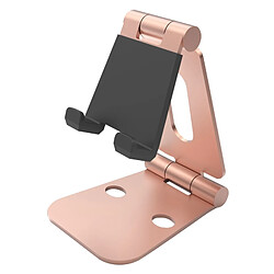 Wewoo Support Holder or rose pour iPad, Samsung, Lenovo, Sony et autres tablettes réglable pliable en alliage d'aluminium universel,