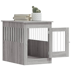 Acheter vidaXL Meuble de cage pour chiens sonoma gris 55x80x68 cm