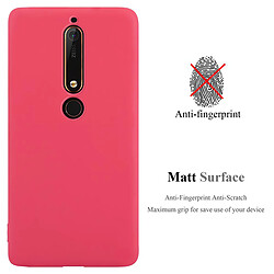 Cadorabo Coque Nokia 6,1 Etui en Rouge