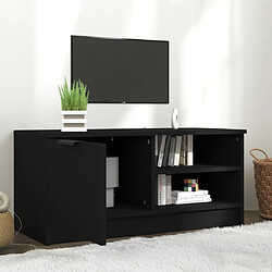 Avis Maison Chic Meuble TV scandinave - Banc TV pour salon Noir 80x35x36,5 cm Bois d'ingénierie -MN51009