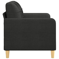 Avis vidaXL Canapé à 2 places Noir 120 cm Tissu