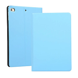 Wewoo Housse Étui Coque élastique de couleur unie à gauche et à droite pour iPad mini 4 / 5avec support et fonction veille Bleu clair