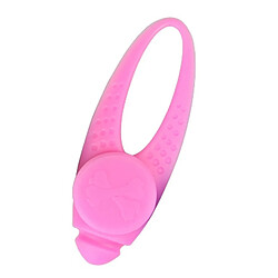 Wewoo Pendentif en silicone pour collier de sécurité LED Pet Night Light rose