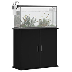 Avis vidaXL Support pour aquarium noir 81x36x73 cm bois d'ingénierie