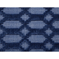 Beliani Tapis en viscose bleu marine 140 x 200 cm CIZRE pas cher