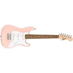 Mini Stratocaster Laurel Shell Pink Squier by FENDER