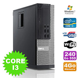 PC Dell Optiplex 990 SFF I3-2120 3.3GHz 4Go Disque 240Go SSD DVD Wifi W7 - Occasion