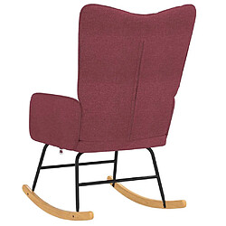 Acheter vidaXL Chaise à bascule Rouge bordeaux Tissu