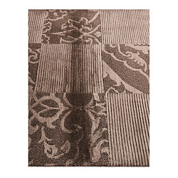 Vidal Tapis de laine 140x81 brun Darya pas cher