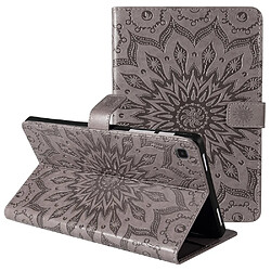 Etui en PU motif tournesol avec support gris pour votre Samsung Galaxy Tab A7 10.4 (2020)/T505/T500