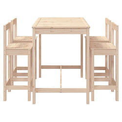 Acheter vidaXL Ensemble de bar de jardin 5 pcs bois de pin massif