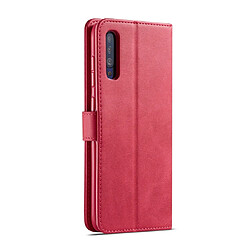 Avis Wewoo Housse Coque Pour Galaxy A50 LC.IMEEKE Calf Texture en cuir à rabat horizontalavec support et fentes cartes et portefeuille Rose rouge