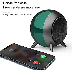 Universal Haut-parleur Bluetooth, haut-parleurs intelligents avec stéréo 3D, haut-parleurs Bluetooth 5W portables Green