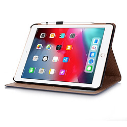 Acheter Wewoo Housse Étui Coque en cuir PU à rabat horizontal de style rétro pour iPad Pro12,9 pouces 2018avec support et emplacements cartes et porte-monnaie bleu marine