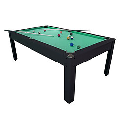 Play4Fun Billard Américain HARMONY 6Ft - 206,5 x 116,5 x 80 cm avec accessoires - Couleur Noir