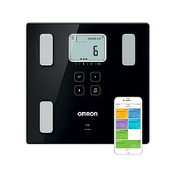 Balance Numérique de Salle de Bain Omron HBF-222T-EBK Noir 34 x 32 x 8 cm