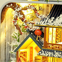 DIY Dollhouse Miniature Box Theatre Artisanat Art Artisanat Cadeau Vintage Hiver Maison Puzzles Kit Jouets pour Anniversaire/Valentine de jour pas cher