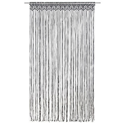 vidaXL Rideau en macramé Anthracite 140x240 cm Coton