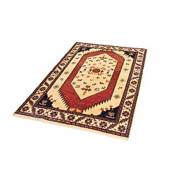 Acheter Vidal Tapis de laine 165x105 beige Kashkuli