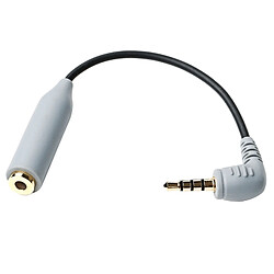 Avis Wewoo BY-CIP 3.5mm Jack Audio Mâle gris vers Femelle Casque Microphone Câble d'Adaptation