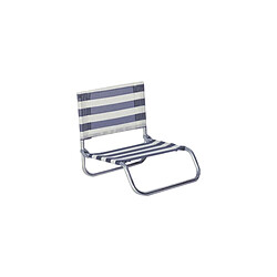 HEVEA Siege plage en aluminium Basic rayé bleu